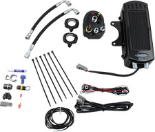 ULTRACOOL - Oil Cooler Kit Side Mount Gloss Black for Softail | SMS-1G