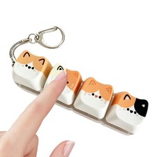 Keyboard Clicker Fidget Cute Cat Portable Sensory Press Button