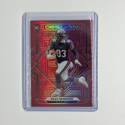 2021 Obsidian Rookies Electric Etch Red Flood Rookie #158 Dazz Newsome Bears /26