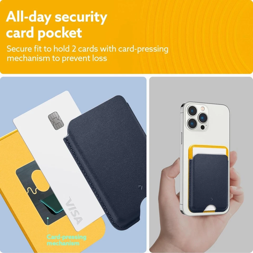 Portatarjetas Caseology MagSafe para iPhone 12 13 14 15 16 17 Nano Pop Blueberry Nv Foto 2 de 4