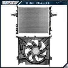 Electric Engine Radiator Cooling Fan Kit For 03 04 05 06 2007-2014 Volvo XC90