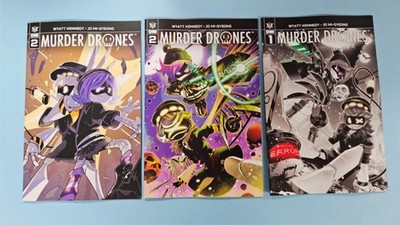 3x 2026 MURDER DRONES # 1 & 2 ~ VARIANT Comic # 1 2nd Print # 2 A & B Oni NM