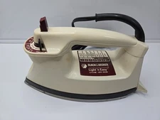 Vintage BLACK & DECKER Light 'n Easy Steam & Dry Iron F362WH Tested Working