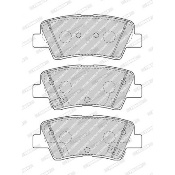 Ferodo BremsbeläGe Hinten FüR Kia Stonic Rio Iv Stufenheck Hyundai Accent-image