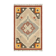 Area Rug- Wool Jute Kilim Rug, Bohemian Style Farmhouse Decor, Southwestern Rug