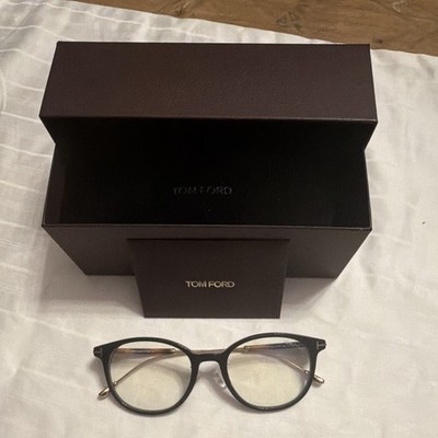Tom Ford TF5644-D-B 090 Unisex Black Metal/Plastic Full Rim Eyeglasses 52-20-145
