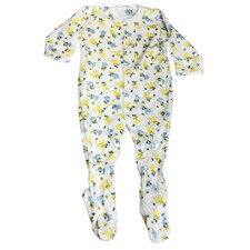 VTG NWOT Dovlee Baby Terry Cloth Footed Sleeper Snap Front Lamb Print 12-14 lbs