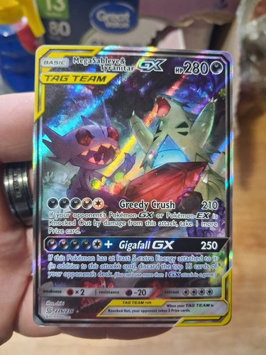 Mega Sableye & Tyranitar GX (Alternate Full Art) 226/236 Sm-Unified Minds Holo