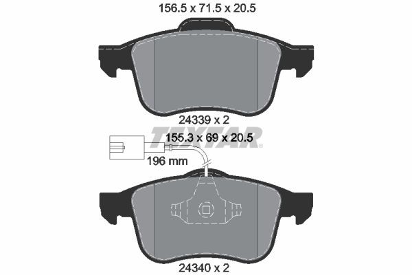 Brake Pads Set Front Textar 2433901 71772534 71772218 77363599 77364587 - Image 10