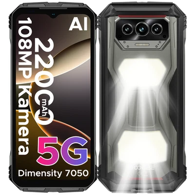 DOOGEE VMAXS 5G Outdoor Handy Ohne Vertrag 24GB+256GB 22000mah Smartphone 6,58"