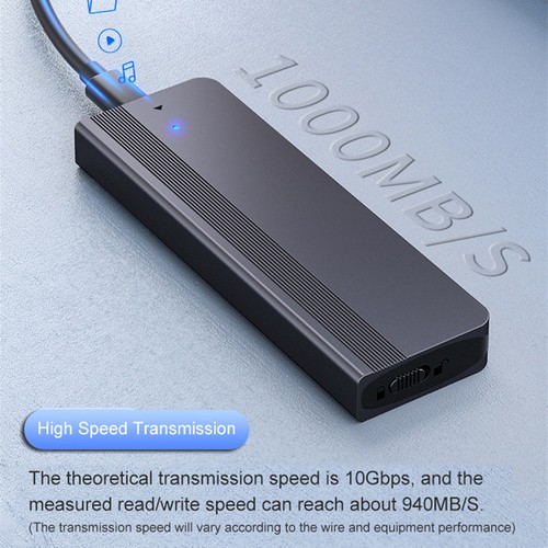 M.2 Nvme Ssd-Gehäuse USB 3.1 Gen 2 10 Gbps Übertragung Aluminiumlegierung N KUI - Photo 8/24