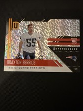 Braxton Berrios #264 Panini Unparalleled Flight NFL 2018 New England Patriots RC