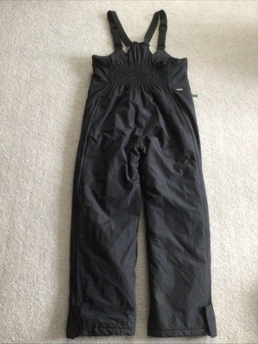 Vintage Arctic Cat Arcticwear Mens L Snowmobile Winter Snow Pants Bibs Black - Picture 3 of 10