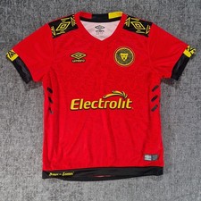 Umbro Leones Negros Away Football Shirt Age 9-10 yrs Red P2P 16"