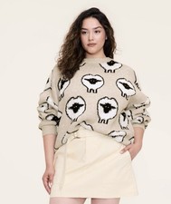 Adult Sheep Print Pullover Sweater - Woolrich Size SMALL