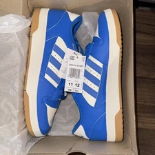 NIB Adidas Men’s Break Start Basketball Shoes Size M11/W12 Blue/White