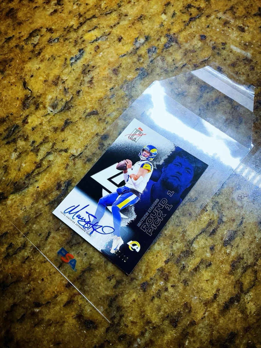 Matthew Stafford Autographed Football Sports Trading Cards