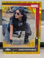 2025 Topps Chrome Deadpool #81 X-23 Unstoppable Gold Raywave 7/50