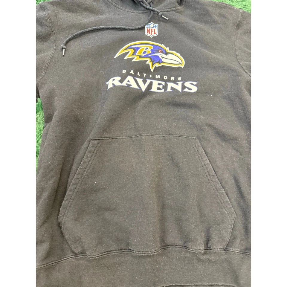 Sudadera con Capucha Baltimore Ravens Negra Reebok Talla Mediana Unisex Foto 4 de 4