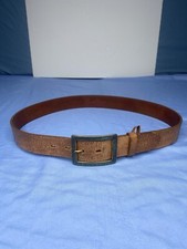 Vintage Levis Straus Signature Belt Genuine Leather 42  Long