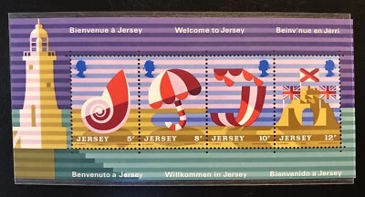 INTERNAT’ COMM’ STAMP SHEET: First Commemorative Sheet from Jersey Hails Tourism - Image 1 of 4