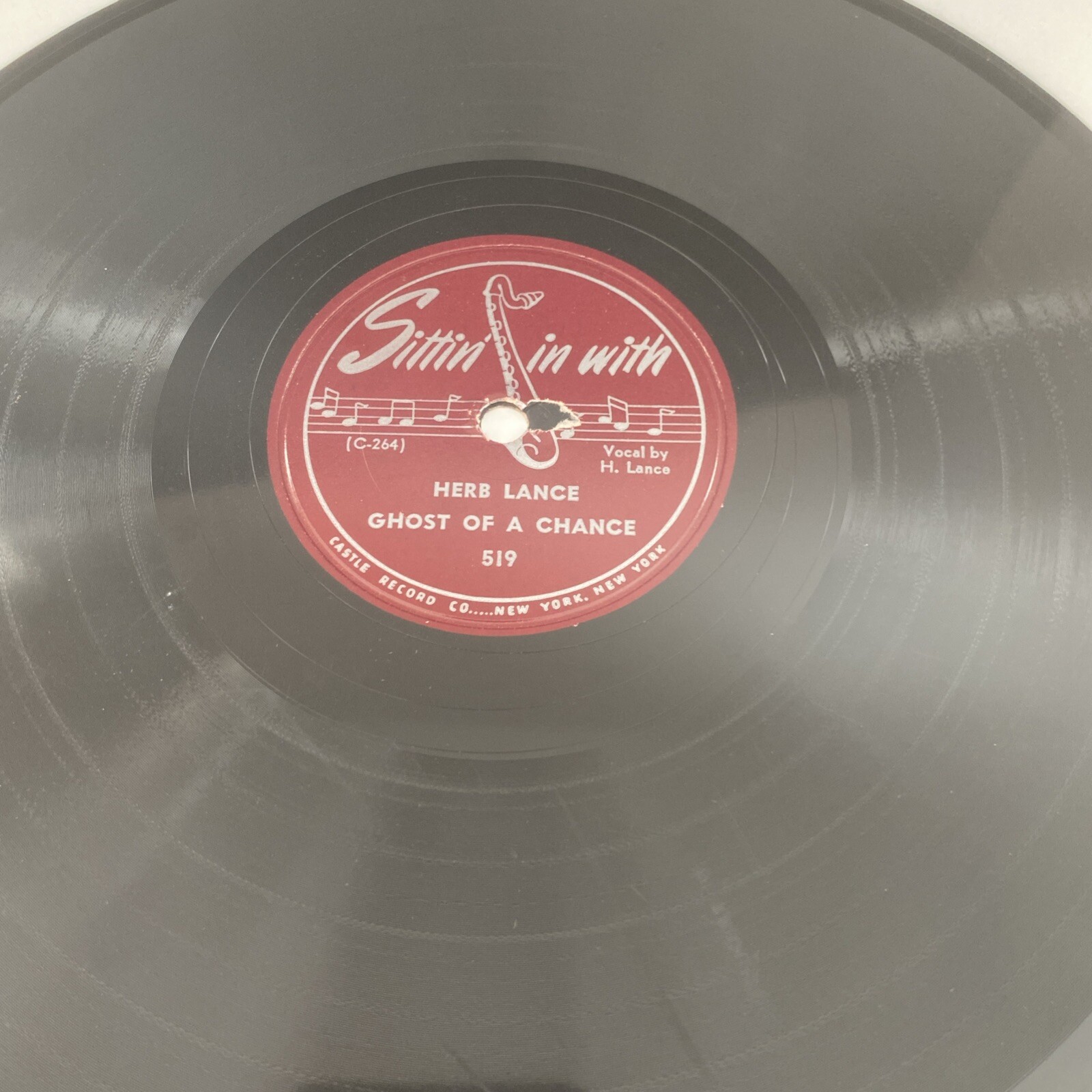 1949 R&B HERB LANCE 78 rpm SITTIN IN 519 BECAUSE E