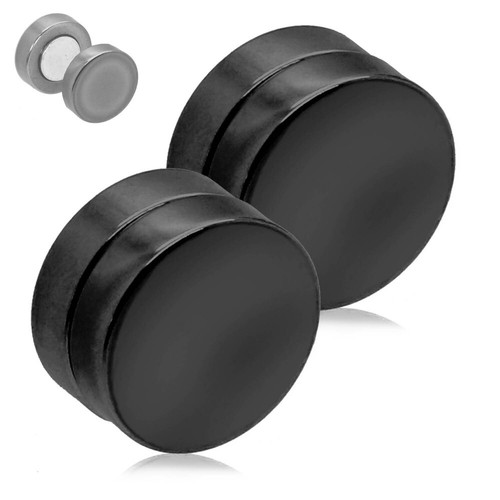 ZIEHT MAGNETISCH AN!! 2 Magnet Fakeplugs Fake Plug Tunnel Expander Clips - Picture 6 of 6