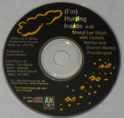 Sheryl Lee Ralph  (I'm) Hurting Inside  1989 U.S. promo cd