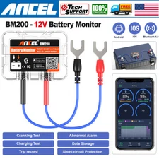 ANCEL BM200 12V Car Battery Load Tester Bluetooth Auto Battery Monitor Analyzer