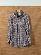 Vintage Levi's Medium Red Plaid 1980 Olympic Team White Tab Shirt