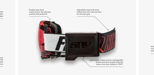 Nuovi occhiali da motoslitta 509 Aviator 2.0 Ignite S1 riscaldati antiappannamento, sci, snowboard - Foto 14 di 46