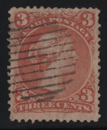 #25 Large Queen 3c Canada used well centered XF