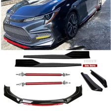 Front Bumper Lip Spoiler Splitter Rear Lip Side Skirt For Toyota Corolla XSE