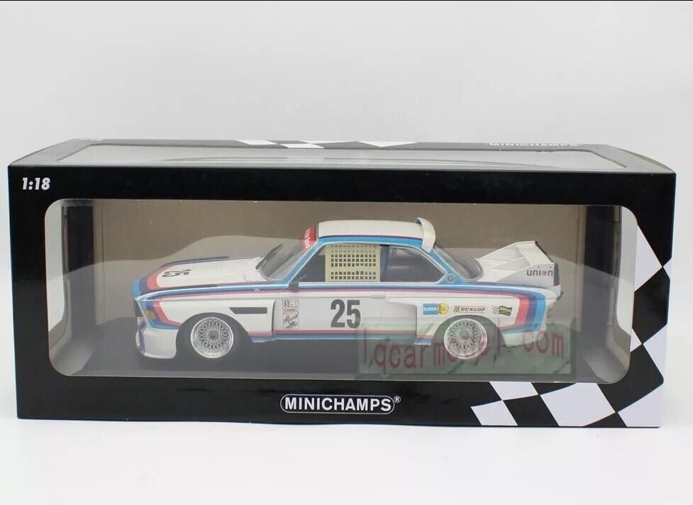 1/18 Scale MINICHAMPS BMW 3.0 CSL #25 RACING Rally Diecast 1/18 Scale MINICHAMPS BMW 3.0 CSL #25 RACING Rally Diecast