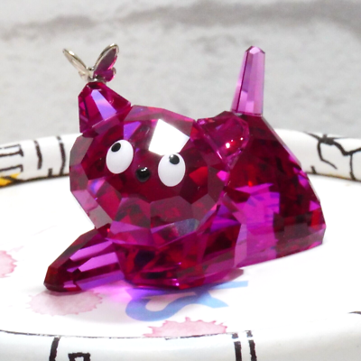 【美品】スワロフスキー ピンク 猫 置物 パープル the lovlots 美品】スワロフスキー ピンク 猫 置物 パープル the lovlots Swarovski