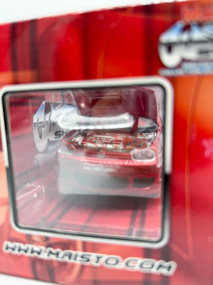 New Maisto VW Golf R32 MK4 1/24 Volkswagen Red Diecast Custom Shop - Image 2 of 4