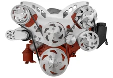 BBC Serpentine Pulley Conversion Kit Without AC Big Block Chevy 427 454 PS ALT