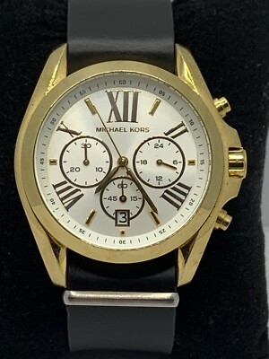 Michael Kors MK5743 Chronograph Bradshaw White And Gold Bracelet