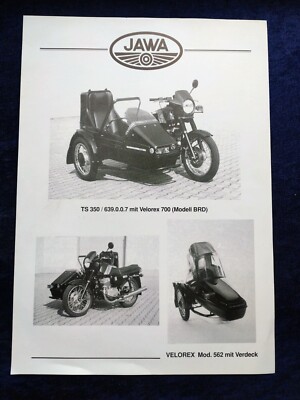 Jawa Velorex 562 700 Brochure Sheet