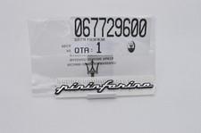 Genuine Maserati Pininfarina Emblem Part  Badge Script 67729600 Brand New (1PC)