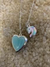 Unicorn Heart Opens Girls Pendant