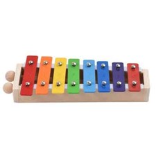 8 Keys Xylophone Compact Size Glockenspiel Colorful Aluminum Plate Piano