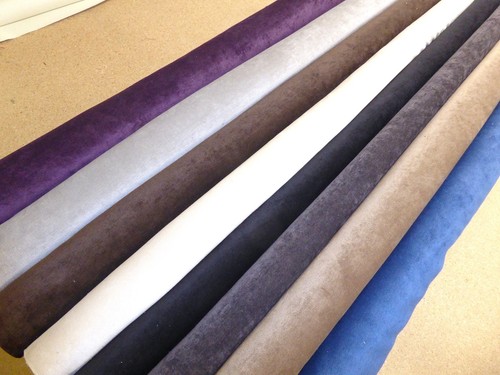 Plain Velvet Style Fabric ideal for Upholstery Curtain Cushions Beds - NAPLES - Picture 4 of 87