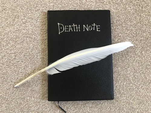 UK Seller Death Note Book With Feather Pen Set Cosplay Notebook - Picture 2 of 2