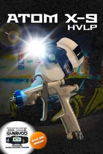 🌟 ATOM Mini X9 HVLP Spray Gun – Professional Auto Paint + FREE GunBudd Light