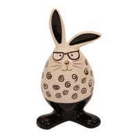 Hase Xoxo, Keramik, Ca. 8 X 6,7 X 16 Cm