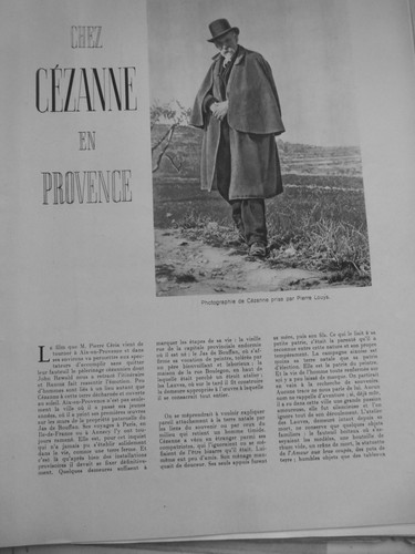 1919 CEZANNE PEINTRE PEINTURE 2 JOURNAUX ANCIENS - Picture 2 of 2