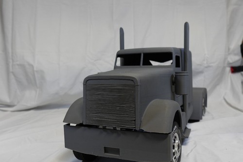 TAMIYA 1/14 SCALE RC SEMI TRUCK BODY KIT FREIGHTLINER CLASSIC MOB LESU 3D PRINT - Picture 2 of 5