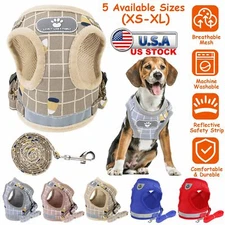 Pet Cat Small Dog Puppy Harness Breathable Mesh Leash Set Vest XS-XL Chest Strap