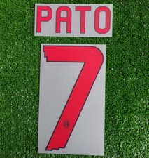 KIT 7 PATO PER MAGLIA JUNIOR STILLSCREEN CALCIO MILAN NOME NUMERO